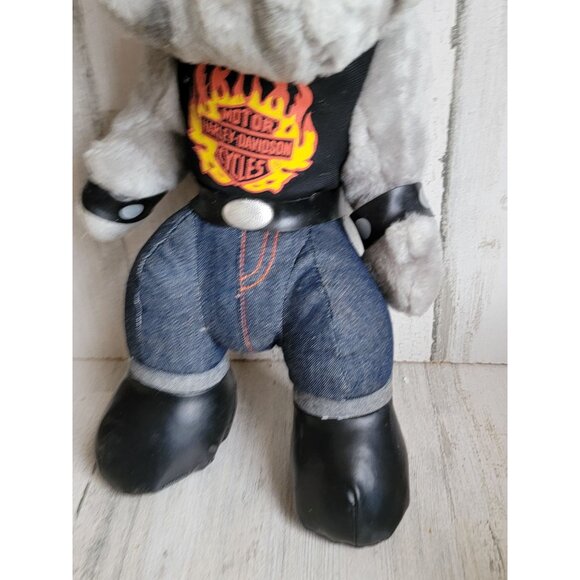 Vintage Harley-Davidson Bulldog biker plush home decor motorcycle - Picture 4 of 10